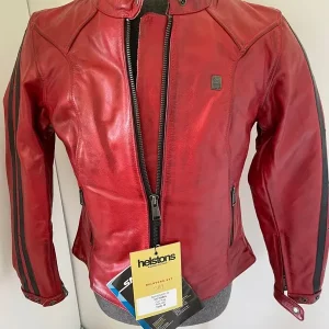 Blouson femme modèle victoria cuir rouge taille M