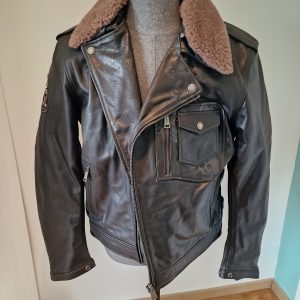 Blouson helstons Cuir Type Aviateur Homme Taille L