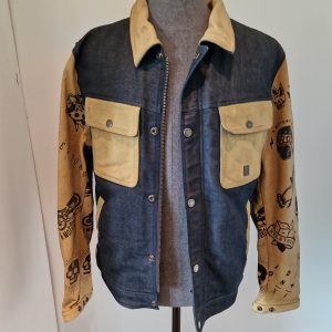 Veste Jean Manche Jaune homme taille L