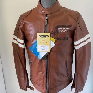 Blouson Cuir Marron Helstons Jake Speed Taille L