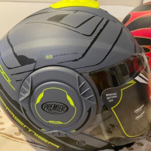 CASQUE JET PREMIER COOL EVO NOIR GRIS JAUNE Taille S